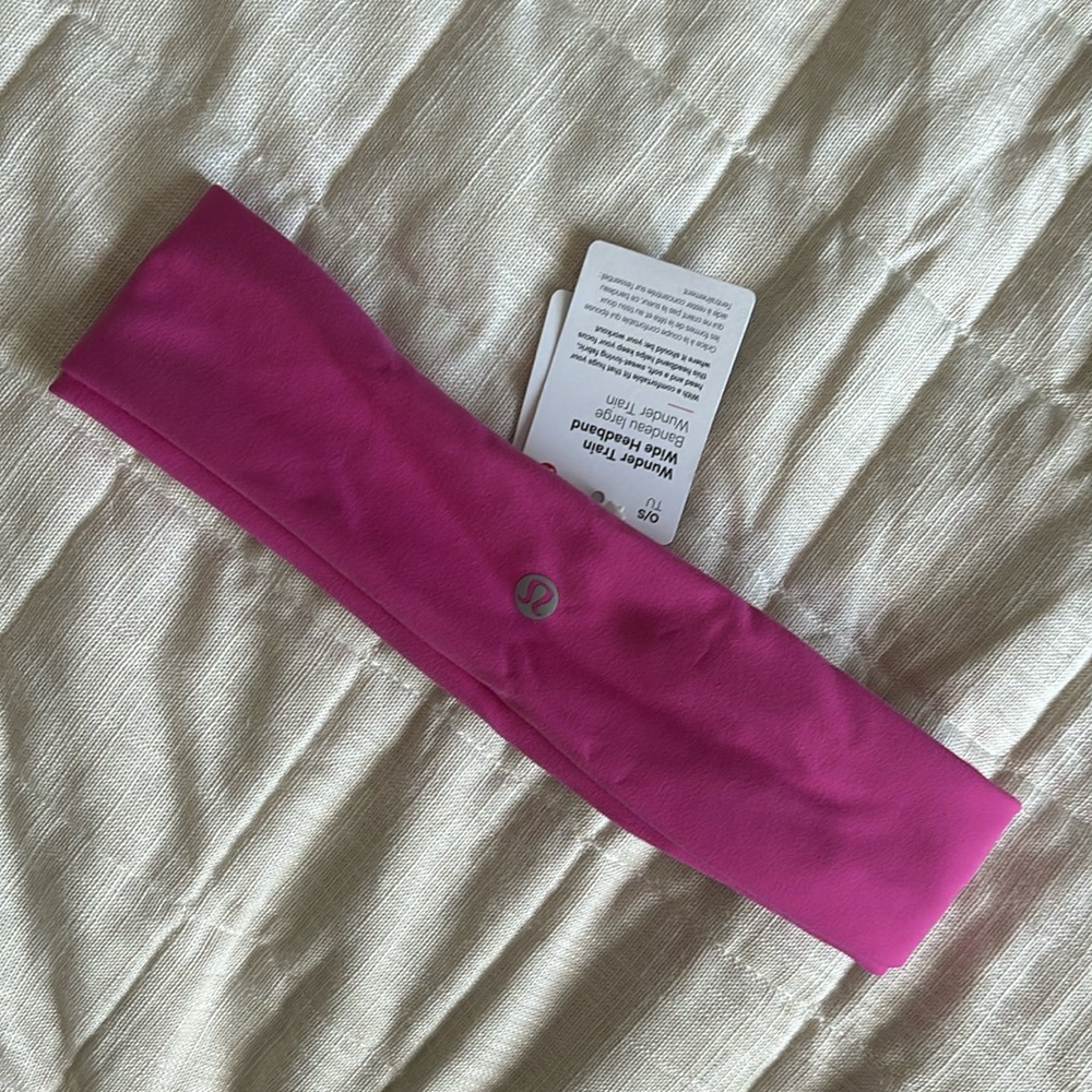 Lululemon Wunder Train Wide Headband - sonic pink